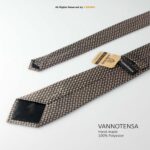 Classic Brown Micro Pattern Poly Necktie T-168 - Image 3
