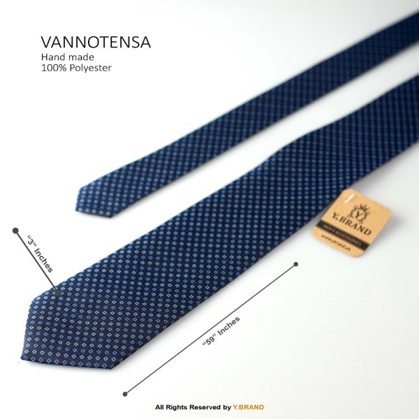 Classic Navy Blue Micro Square Pattern Necktie T-171 2 Classic Navy Blue Micro Square Pattern Necktie T-171