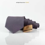 Classic Micro Dotted-Pattern Poly Necktie T-173 - Image 2