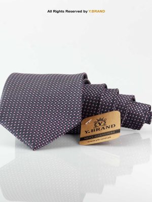 Classic Micro Dotted-Pattern Poly Necktie T-173