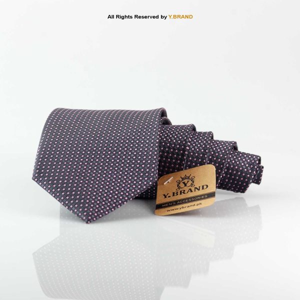 Classic Micro Dotted-Pattern Poly Necktie T-173 1 Classic Micro Dotted-Pattern Poly Necktie T-173
