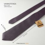 Classic Micro Dotted-Pattern Poly Necktie T-173 - Image 2