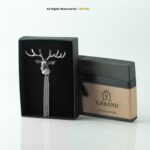 Gold And Silver Reindeer Brooch-B-1132 - Image 2