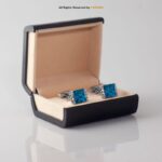 CLASSIC CRYSTAL DIAMOND JEWEL STYLE CUFFLINKS CL-0107 - Image 4