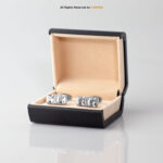 Stylish Zircon Cufflinks with Diamond work-CL-0108 - Image 3
