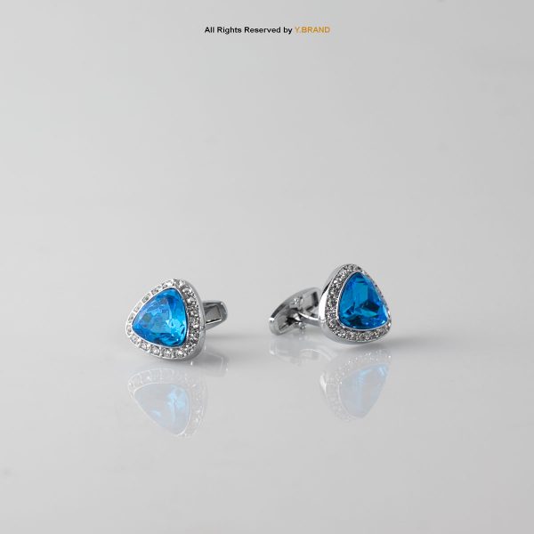 LUXURY CRYSTAL DIAMOND JEWEL STYLE CUFFLINKS CL-0109 1 LUXURY CRYSTAL DIAMOND JEWEL STYLE CUFFLINKS CL-0109