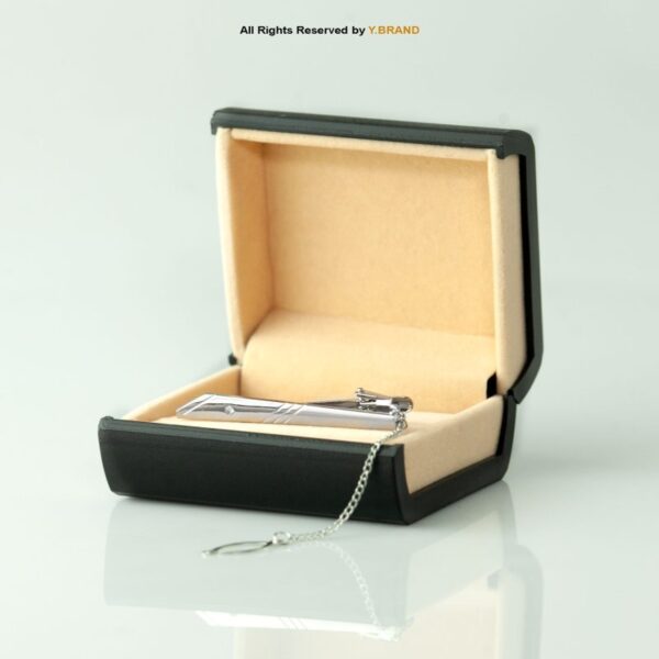 Y.BRAND Silver Tie Clip TP-1069 2 Y.BRAND Silver Tie Clip TP-1069