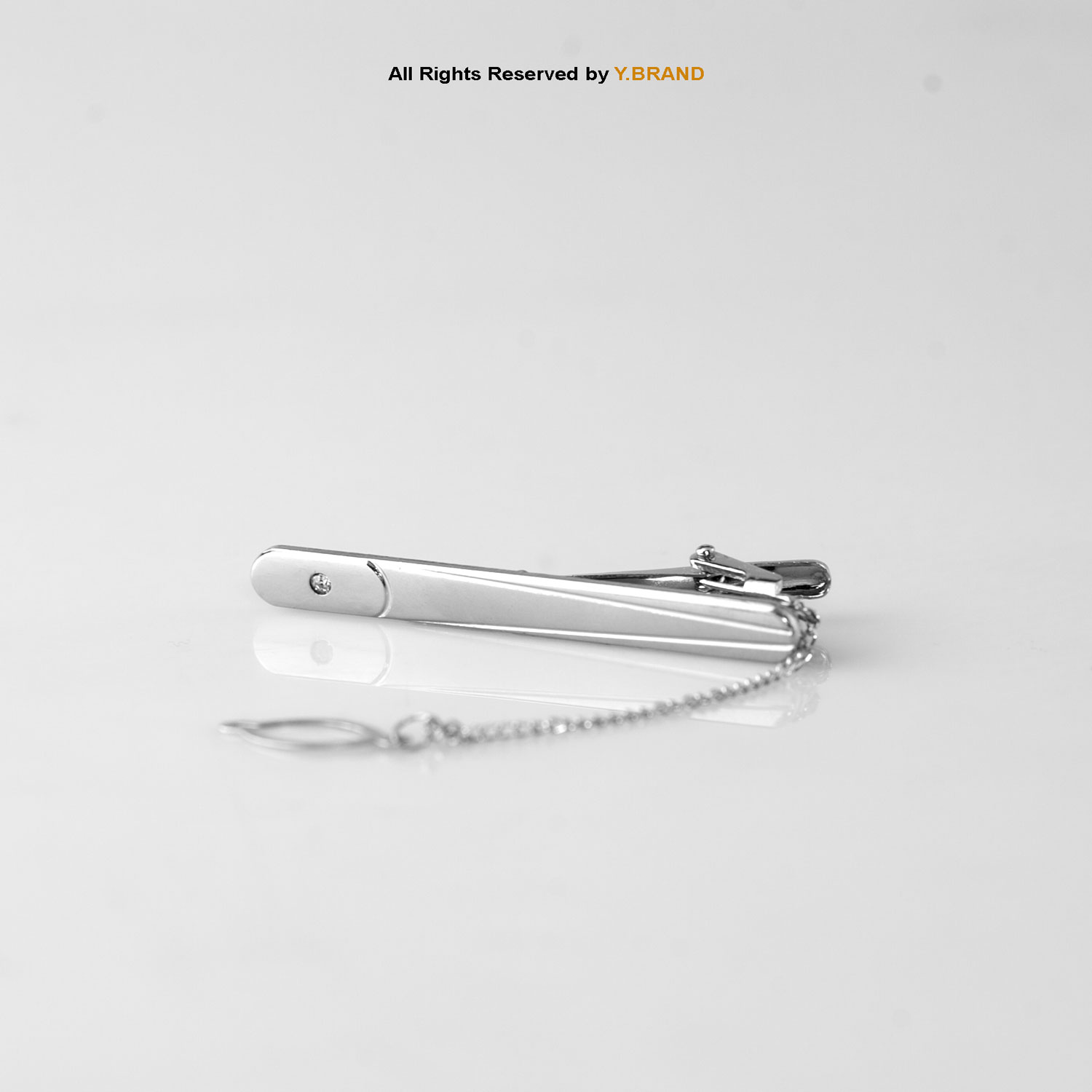TP-1070a Y.BRAND Silver Tie Clip TP-1070 - Image 1