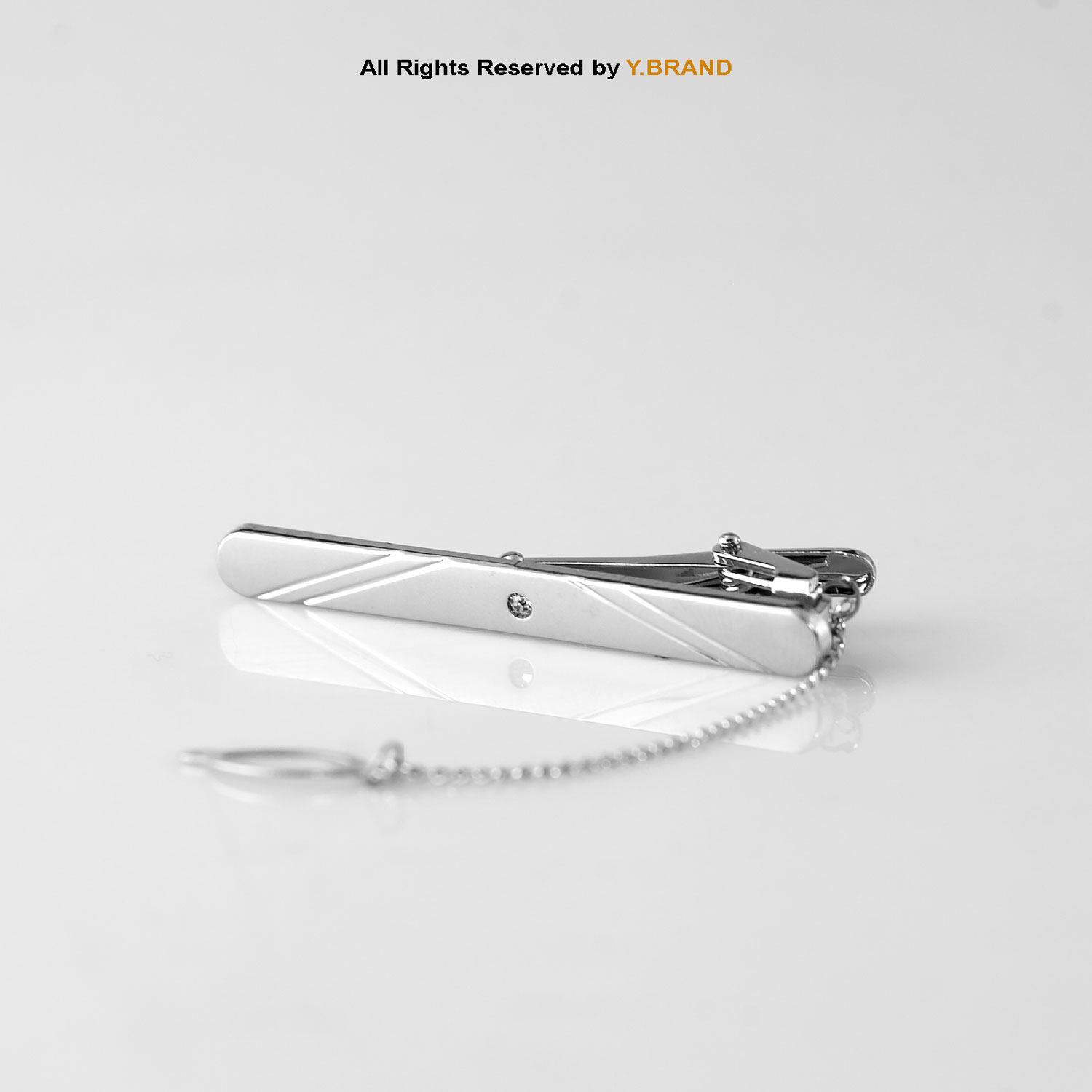 TP-1084a Y.BRAND Silver Tie Clip TP-1084 - Image 1