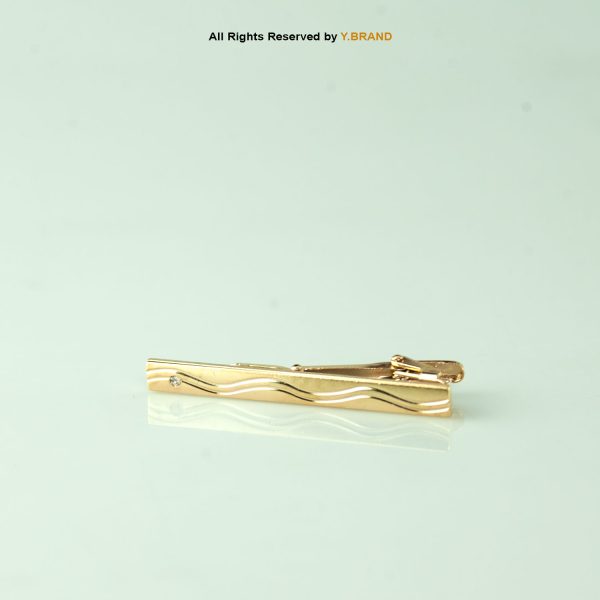 Y.BRAND Gold Tie Clip TP-1091 1 Y.BRAND Gold Tie Clip TP-1091