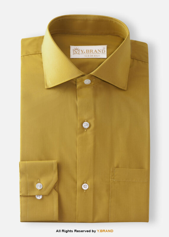 YBRAND-Gold Yellow formal shirt