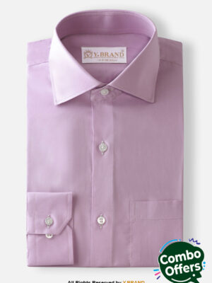 YBRAND-Light Purple formal shirt