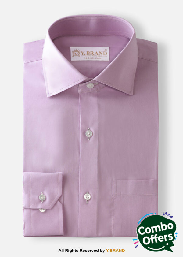 YBRAND-Light Purple formal shirt FS-1058 1 YBRAND-Light Purple formal shirt FS-1058