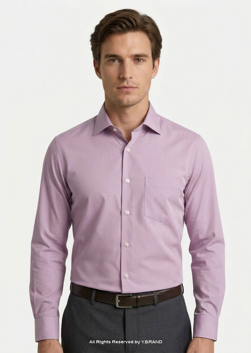 FS-1058d YBRAND-Light Purple formal shirt FS-1058 - Image 1