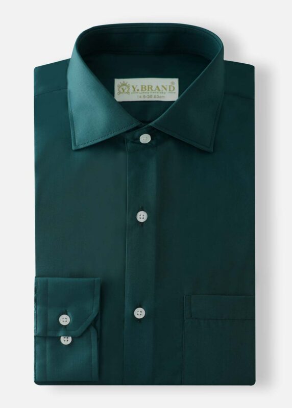 YBRAND-Dark Green formal shirt