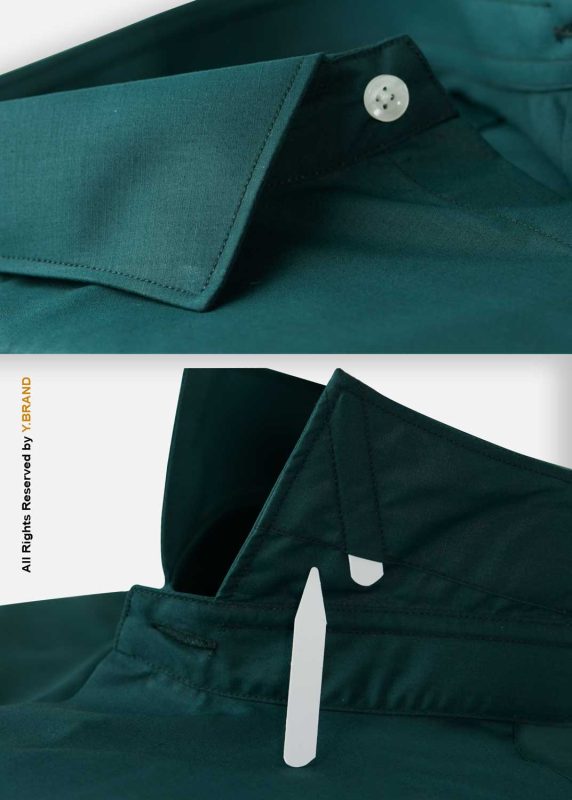 YBRAND-Dark Green formal shirt FS-1059 9 FS 1059 A