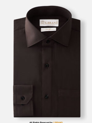 YBRAND-Chocolate Brown formal shirt FS-1061