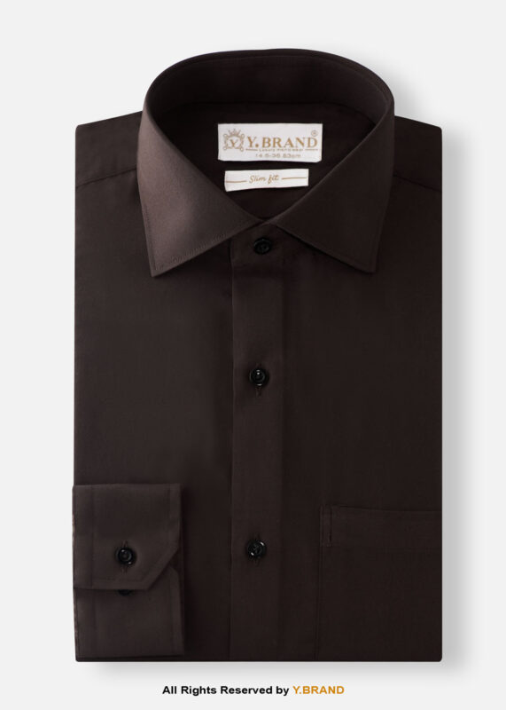 YBRAND-Chocolate Brown formal shirt