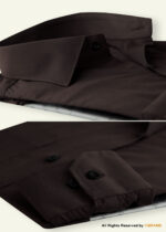 YBRAND-Chocolate Brown formal shirt FS-1061 - Image 3