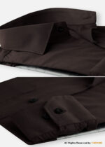 YBRAND-Chocolate Brown formal shirt FS-1061 - Image 2