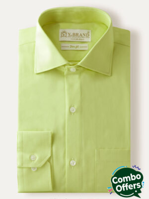 YBRAND-Light Lime formal shirt