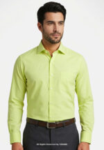 YBRAND-Light Lime formal Slim fit shirt FS-1062