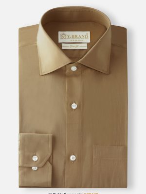 YBRAND-Light Brown formal shirt FS-1063