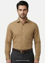 YBRAND-Light Brown formal shirt FS-1063
