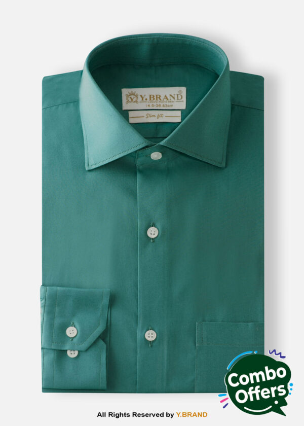 YBRAND-Ocean Green formal shirt FS-1064 1 YBRAND-Ocean Green formal shirt FS-1064