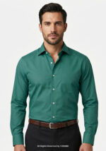 YBRAND-Ocean Green formal shirt FS-1064