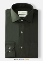 YBRAND-Dark Olive Green formal shirt