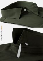 YBRAND-Dark Olive Green formal shirt FS-1065 - Image 2