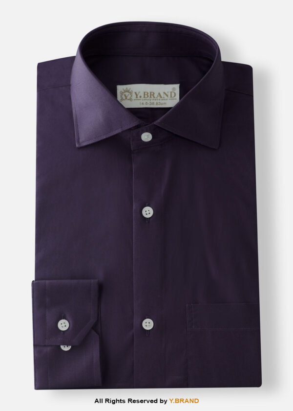 YBRAND-Dark Purple formal shirt FS-1066