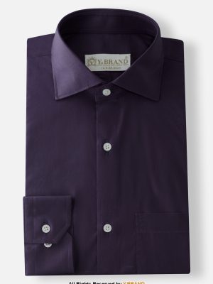 YBRAND-Dark Purple formal shirt FS-1066