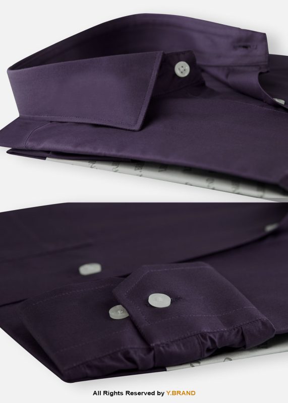 YBRAND-Dark Purple formal shirt FS-1066 10 FS 1066 A