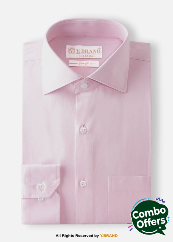 YBRAND-Pink formal shirt FS-1068 1 YBRAND-Pink formal shirt FS-1068