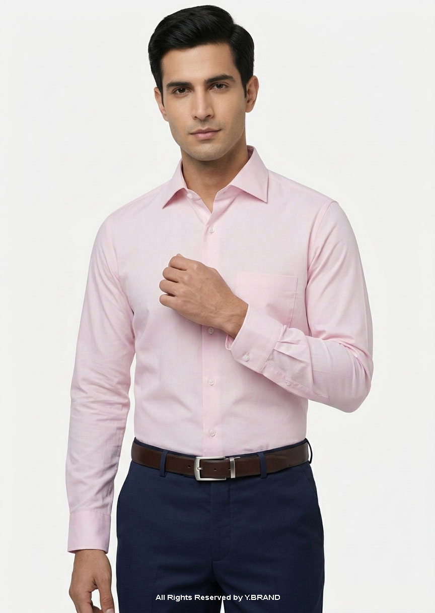 FS-1068d YBRAND-Pink formal shirt FS-1068 - Image 1