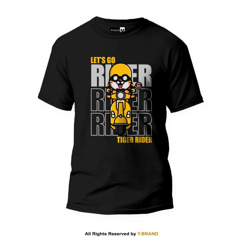 Tiger Rider Round Neck T-shirt PMTS-1396 5 TS 1396 B