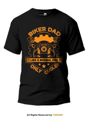 Biker Dad Round Neck T-shirt PMTS-1404