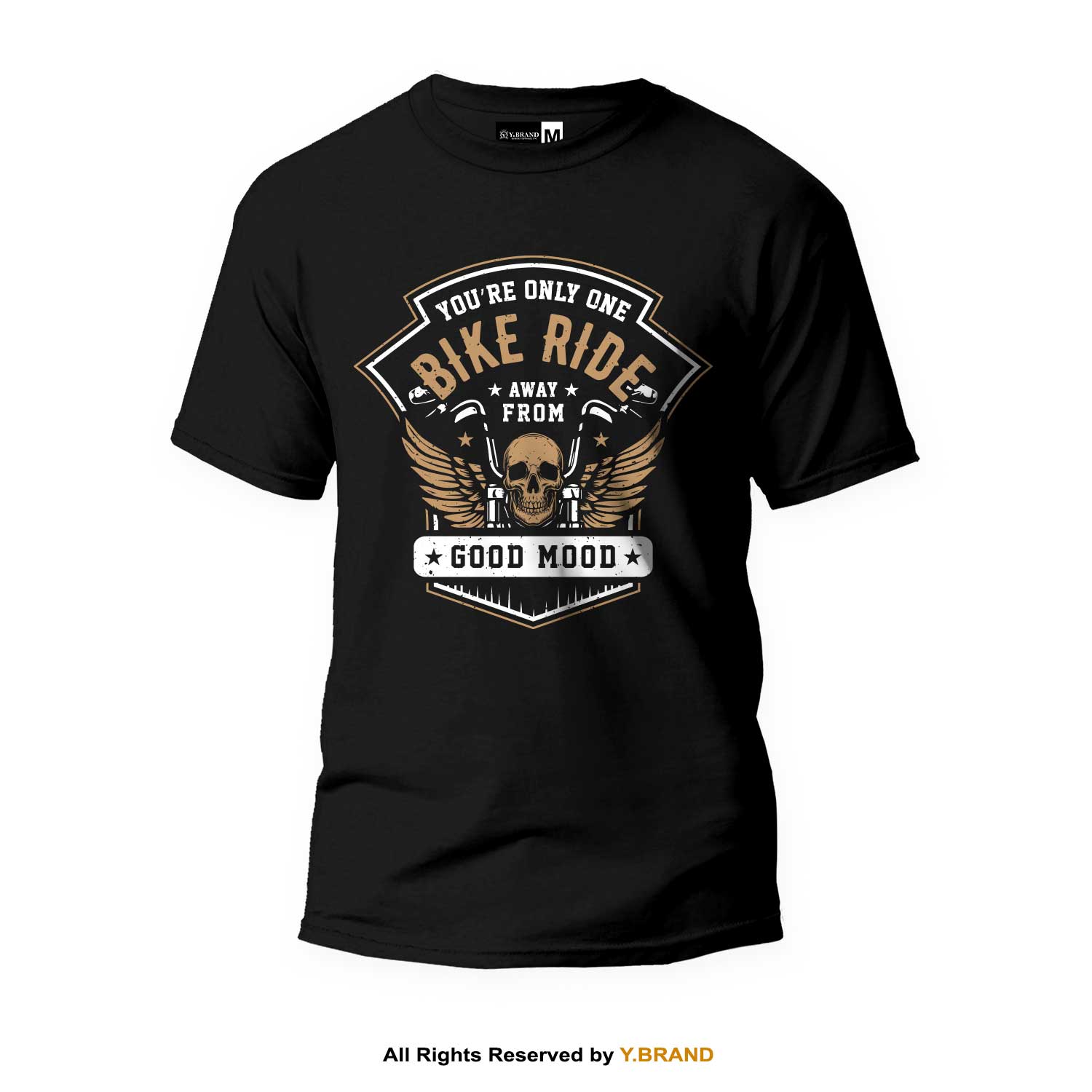 TS-1410-B Bike Ride Round Neck T-shirt PMTS-1410 - Image 1