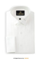 FINE WHITE COTTON TUXEDO - Image 3