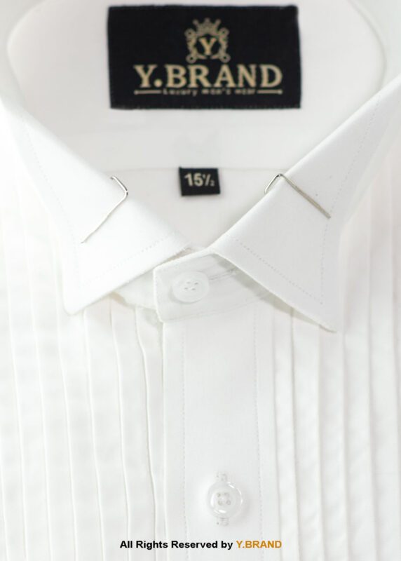 Tuxedo Wing Collar Pleated Shirt TXDO-1001 7 Tuxedo Wing Collar