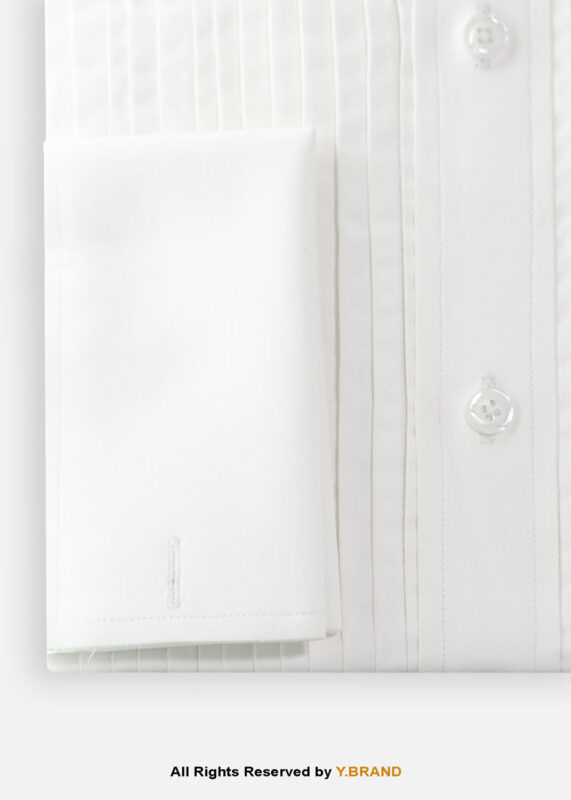 Tuxedo Wing Collar Pleated Shirt TXDO-1001 8 French cuff