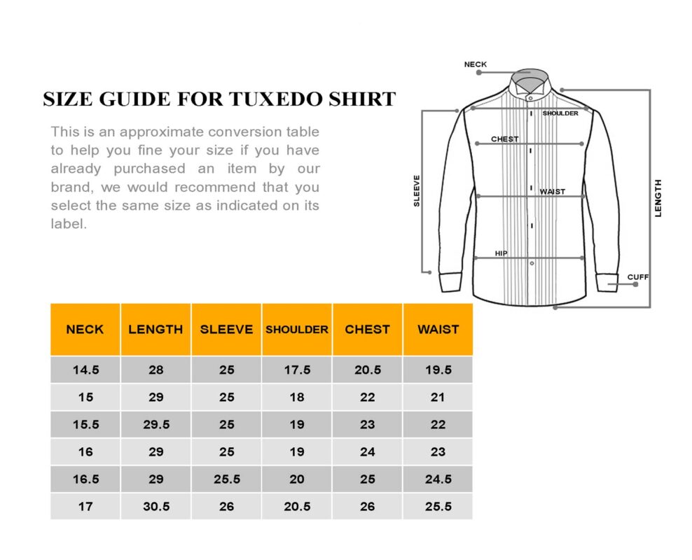 Tuxedo Wing Collar Pleated Shirt TXDO-1001 11 size tuxedo 1 2