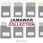 Y.BRAND-Pre-Folded Jamawar-Cover Pocket Square On Card-Handkerchief PS-1064