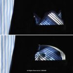 Y.BRAND-Collection of Striped Pocket Square with contrast Border PS-1045 - Image 7