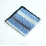 Y.BRAND-Collection of Striped Pocket Square with contrast Border PS-1045 - Image 8