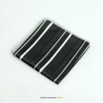Y.BRAND-Collection of Striped Pocket Square with contrast Border PS-1045 - Image 14