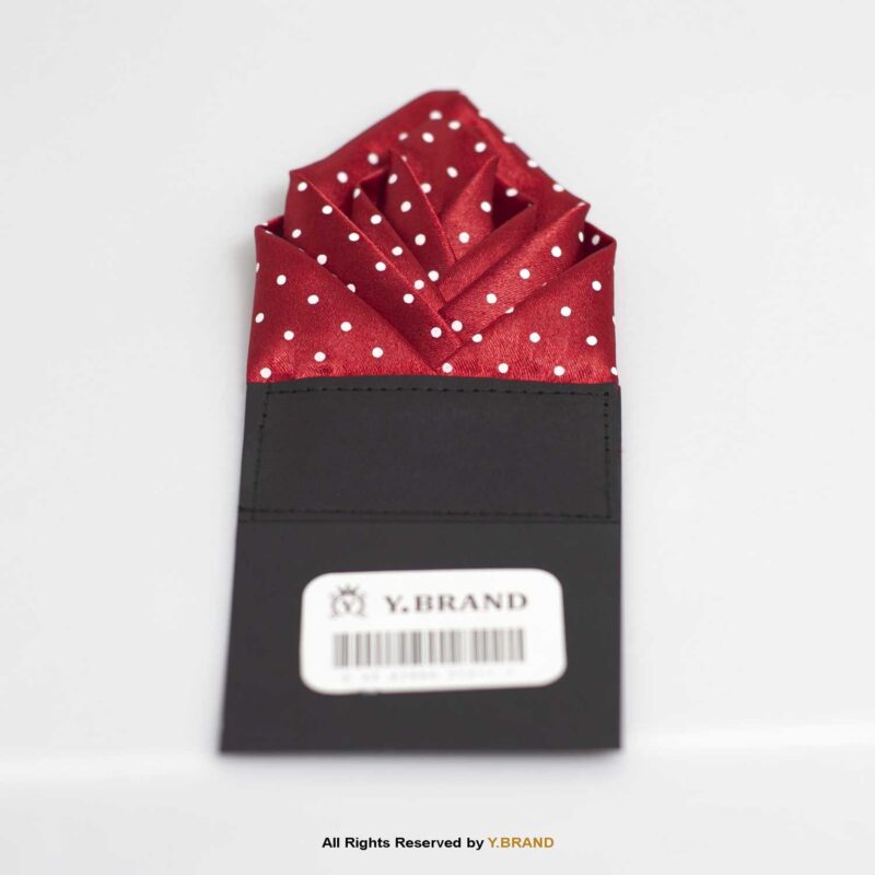 Y.BRAND-Pre-Folded Multi layered Polka Dots Pocket Square On Card-Handkerchief PS-1061 12 PS 1061b