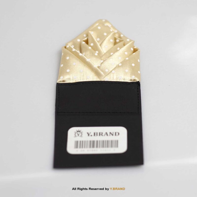 Y.BRAND-Pre-Folded Multi layered Polka Dots Pocket Square On Card-Handkerchief PS-1061 16 PS 1061h